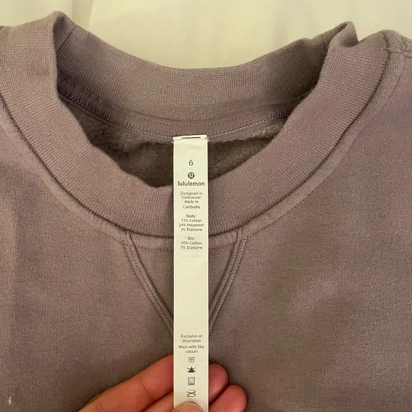 lululemon athletica Purple Crewneck Sweater - Picture 2 of 3